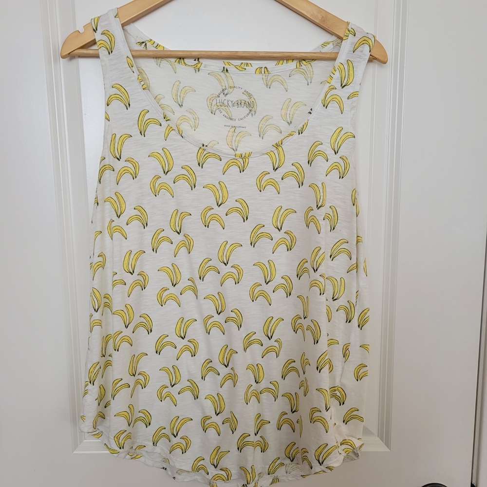 Banana Print Tank Top